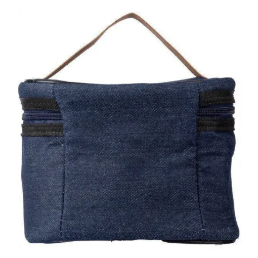 Gift Campaign Borsa frigo con interno in PEVA ed esterno in denim con manico in PU> Borse Termiche