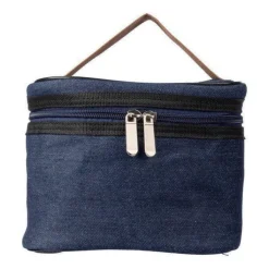 Gift Campaign Borsa frigo con interno in PEVA ed esterno in denim con manico in PU></noscript> Borse Termiche