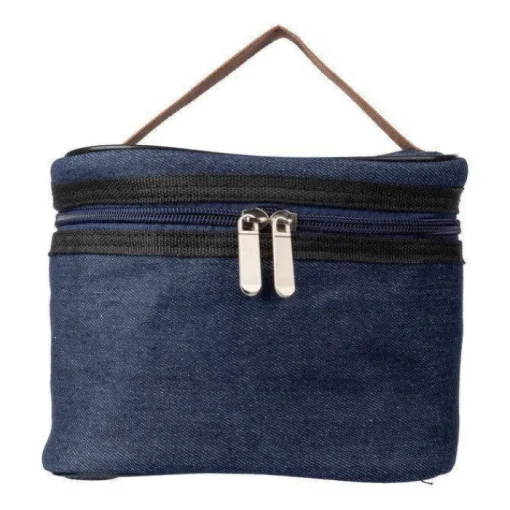 Gift Campaign Borsa frigo con interno in PEVA ed esterno in denim con manico in PU> Borse Termiche