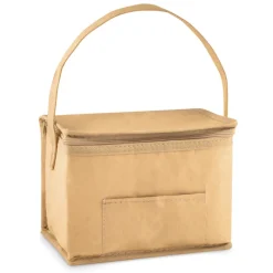 Gift Campaign Borsa frigo con logo 6 lattine manico lungo e tasca frontale Kraft> Borse Termiche