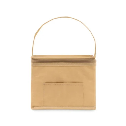 Gift Campaign Borsa frigo con logo 6 lattine manico lungo e tasca frontale Kraft> Borse Termiche