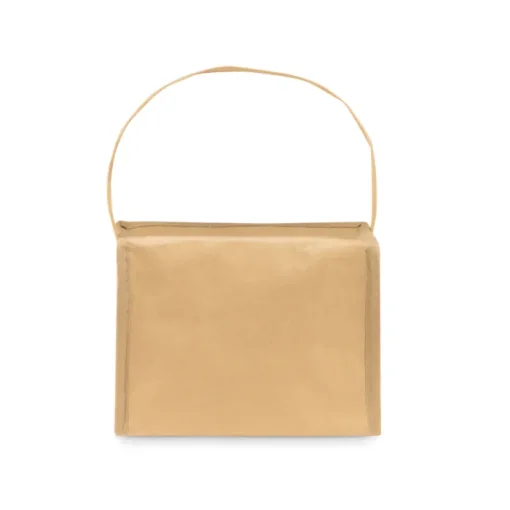 Gift Campaign Borsa frigo con logo 6 lattine manico lungo e tasca frontale Kraft> Borse Termiche