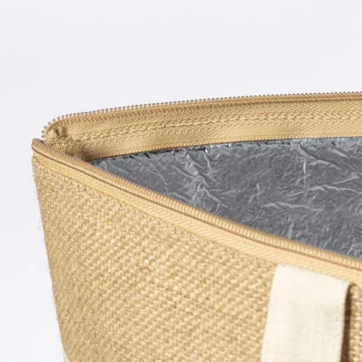 Gift Campaign Borsa frigo in cotone con zip manici rinforzati finiture cucite Juco> Borse Termiche