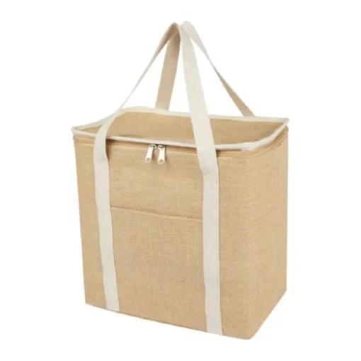 Gift Campaign Borsa frigo in robusta juta laminata 300g/m2 con manici in cotone 19l> Borse Termiche|Borse In Juta