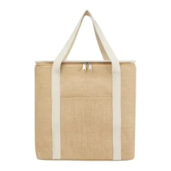 Gift Campaign Borsa frigo in robusta juta laminata 300g/m2 con manici in cotone 19l></noscript> Borse Termiche|Borse In Juta