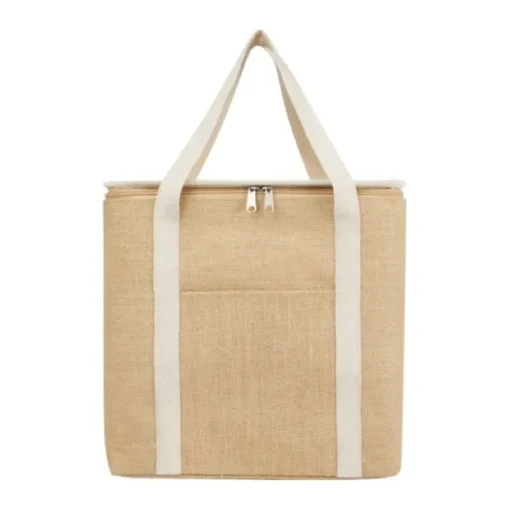 Gift Campaign Borsa frigo in robusta juta laminata 300g/m2 con manici in cotone 19l> Borse Termiche|Borse In Juta