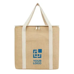 Gift Campaign Borsa frigo in robusta juta laminata 300g/m2 con manici in cotone 19l></noscript> Borse Termiche|Borse In Juta
