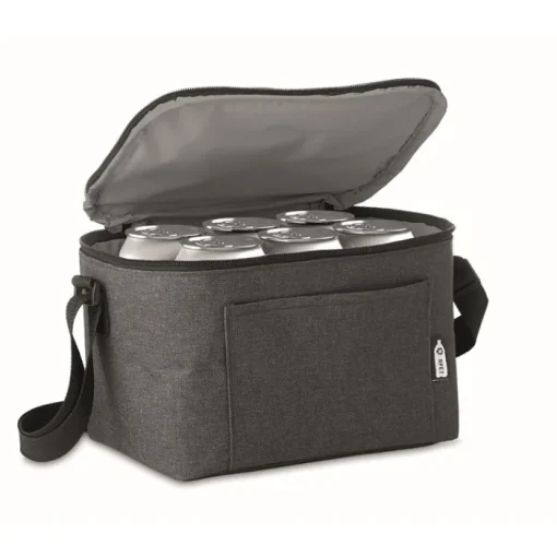 Gift Campaign Borsa frigo promozionale isolante tasca frontale 6 lattine rPET> Borse Termiche
