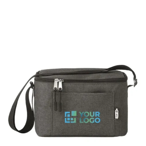 Gift Campaign Borsa frigo promozionale isolante tasca frontale 6 lattine rPET> Borse Termiche