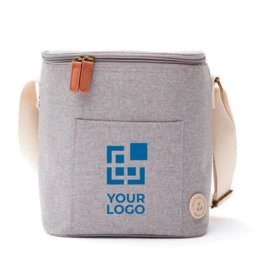 Gift Campaign Borsa frigo pubblicitaria piccola riciclata tasca frontale Jasper> Borse Termiche