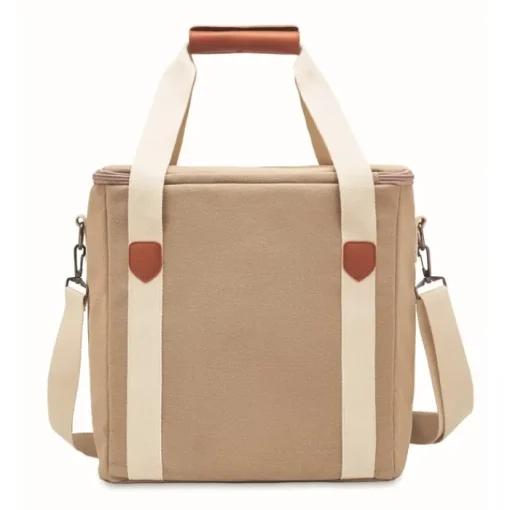 Gift Campaign Borsa frigo pubblicitaria grande tracolla in cotone Canvas Large> Borse Termiche