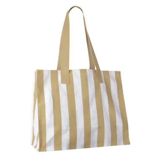 Gift Campaign Borsa grande in cotone riciclato con righe verticali> Shopper In Cotone Personalizzate