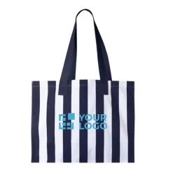 Gift Campaign Borsa grande in cotone riciclato con righe verticali></noscript> Shopper In Cotone Personalizzate