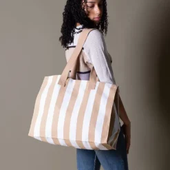 Gift Campaign Borsa grande in cotone riciclato con righe verticali></noscript> Shopper In Cotone Personalizzate