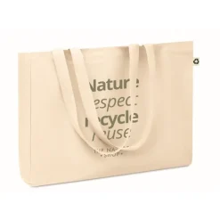 Gift Campaign Borsa in canvas riciclata con manici lunghi 280 gr/m2 Nature Respect> Borse Per La Spesa|Shopper In Cotone Personalizzate