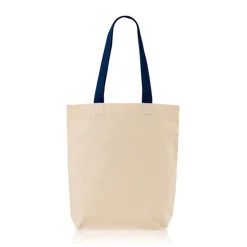 Gift Campaign Borsa in cotone con soffietto inferiore e manici colorati 180 g/m2></noscript> Shopper In Cotone Personalizzate
