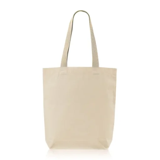 Gift Campaign Borsa in cotone con soffietto inferiore e manici colorati 180 g/m2> Shopper In Cotone Personalizzate