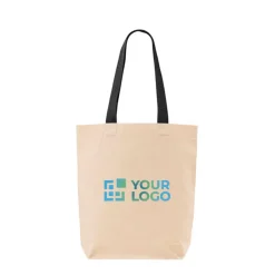 Gift Campaign Borsa in cotone con soffietto inferiore e manici colorati 180 g/m2></noscript> Shopper In Cotone Personalizzate