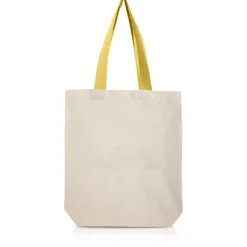 Gift Campaign Borsa in cotone con soffietto inferiore e manici colorati 180 g/m2></noscript> Shopper In Cotone Personalizzate