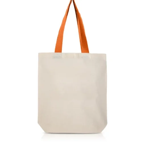 Gift Campaign Borsa in cotone con soffietto inferiore e manici colorati 180 g/m2> Shopper In Cotone Personalizzate