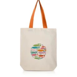 Gift Campaign Borsa in cotone con soffietto inferiore e manici colorati 180 g/m2></noscript> Shopper In Cotone Personalizzate