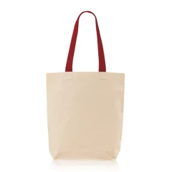 Gift Campaign Borsa in cotone con soffietto inferiore e manici colorati 180 g/m2></noscript> Shopper In Cotone Personalizzate