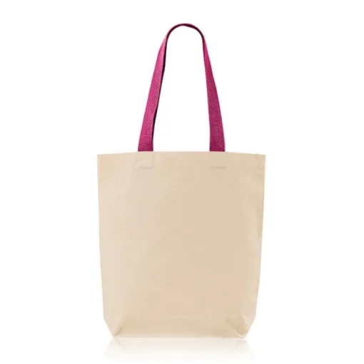 Gift Campaign Borsa in cotone con soffietto inferiore e manici colorati 180 g/m2> Shopper In Cotone Personalizzate
