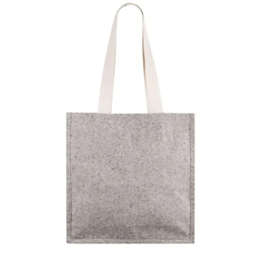 Gift Campaign Borsa in cotone effetto mélange con bottone di chiusura> Shopper In Cotone Personalizzate
