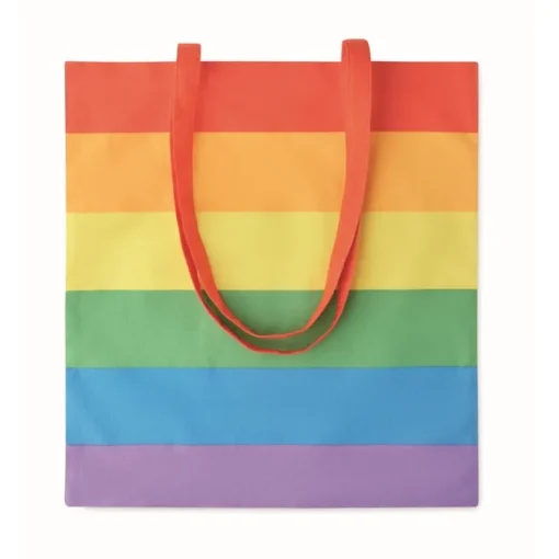 Gift Campaign Borsa in cotone personalizzata con motivo arcobaleno 200 g/m2 Rainbow> Shopper In Cotone Personalizzate
