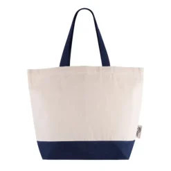 Gift Campaign Borsa in cotone riciclato con base e manici colorati da 320 g/m2> Shopper In Cotone Personalizzate
