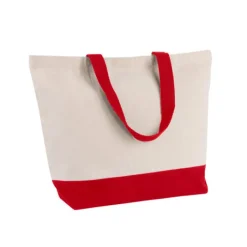 Gift Campaign Borsa in cotone riciclato con base e manici colorati da 320 g/m2></noscript> Shopper In Cotone Personalizzate