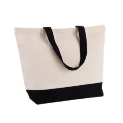 Gift Campaign Borsa in cotone riciclato con base e manici colorati da 320 g/m2></noscript> Shopper In Cotone Personalizzate