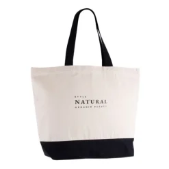 Gift Campaign Borsa in cotone riciclato con base e manici colorati da 320 g/m2></noscript> Shopper In Cotone Personalizzate