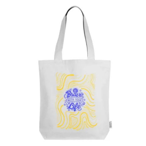 Gift Campaign Borsa in cotone riciclato in colori neutri da 320 g/m2> Shopper In Cotone Personalizzate