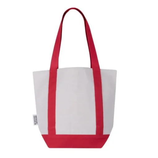 Gift Campaign Borsa in cotone riciclato con tasca esterna laterale> Shopper In Cotone Personalizzate