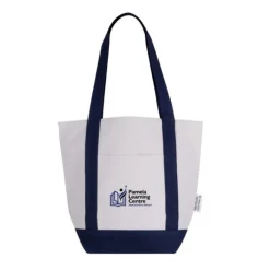 Gift Campaign Borsa in cotone riciclato con tasca esterna laterale></noscript> Shopper In Cotone Personalizzate