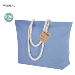Gift Campaign Borsa in cotone riciclato con soffietto e manici in cotone 220 g/m2> Shopper In Cotone Personalizzate