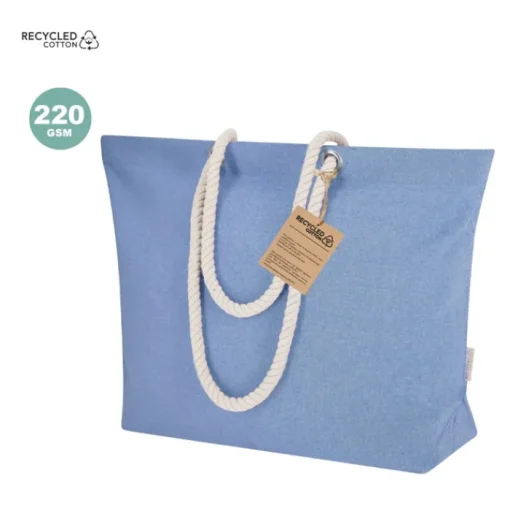 Gift Campaign Borsa in cotone riciclato con soffietto e manici in cotone 220 g/m2> Shopper In Cotone Personalizzate