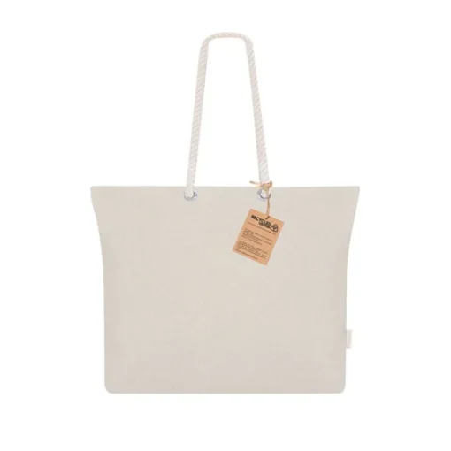 Gift Campaign Borsa in cotone riciclato con soffietto e manici in cotone 220 g/m2> Shopper In Cotone Personalizzate