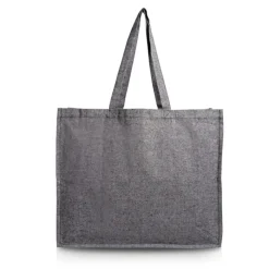 Gift Campaign Borsa in cotone riciclato con soffietto e manici lunghi 190 g/m2> Shopper In Cotone Personalizzate
