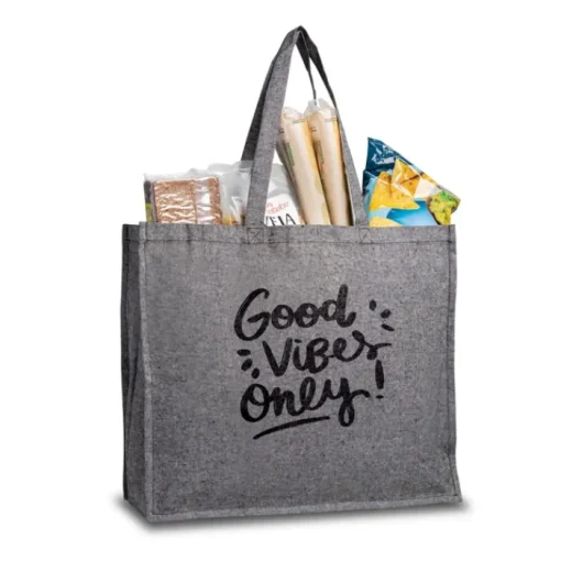 Gift Campaign Borsa in cotone riciclato con soffietto e manici lunghi 190 g/m2> Shopper In Cotone Personalizzate