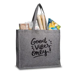 Gift Campaign Borsa in cotone riciclato con soffietto e manici lunghi 190 g/m2></noscript> Shopper In Cotone Personalizzate