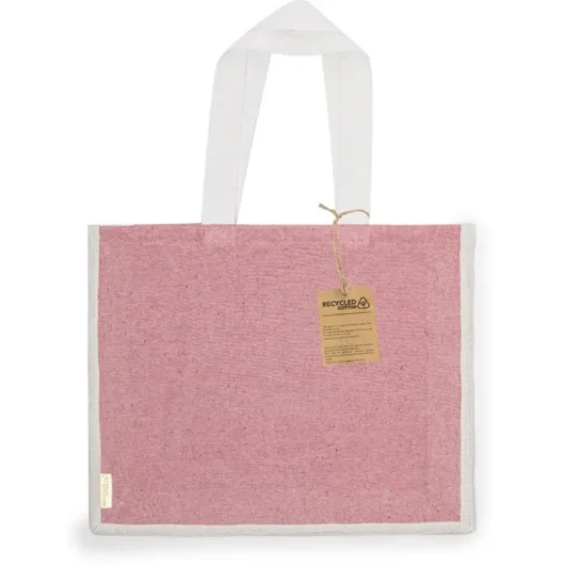 Gift Campaign Borsa in cotone riciclato e iuta con manici lunghi 140g/m2.> Borse Per La Spesa