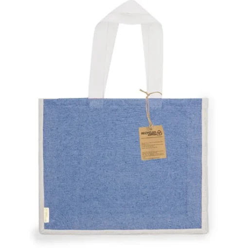 Gift Campaign Borsa in cotone riciclato e iuta con manici lunghi 140g/m2.> Borse Per La Spesa