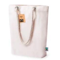 Gift Campaign Borsa in cotone riciclato Fairtrade con manici lunghi in corda 280g/m2> Shopper In Cotone Personalizzate