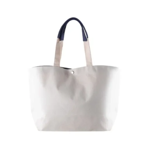 Gift Campaign Borsa in cotone riciclato con chiusura a scatto 280 g/m2> Borse Per La Spesa|Shopper In Cotone Personalizzate
