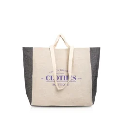 Gift Campaign Borsa in cotone riciclato naturale con soffietto colorato 190 g/m2> Borse Per La Spesa|Shopper In Cotone Personalizzate