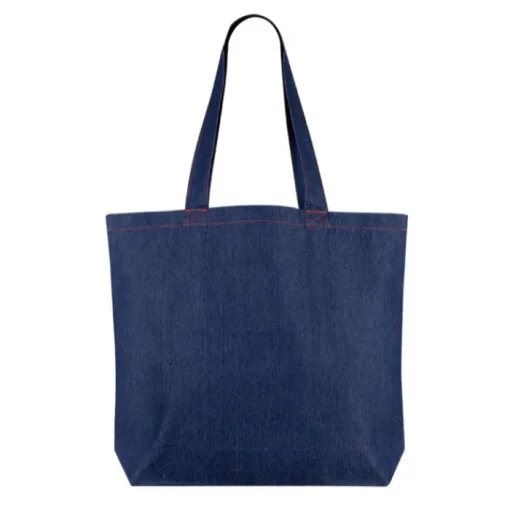 Gift Campaign Borsa in denim riciclato personalizzabile con manici lunghi 280 g/m2> Shopper In Cotone Personalizzate