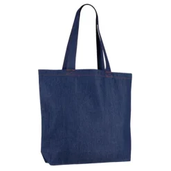 Gift Campaign Borsa in denim riciclato personalizzabile con manici lunghi 280 g/m2> Shopper In Cotone Personalizzate