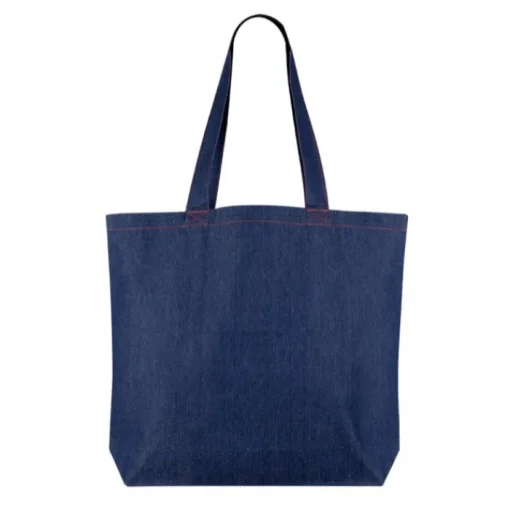 Gift Campaign Borsa in denim riciclato personalizzabile con manici lunghi 280 g/m2> Shopper In Cotone Personalizzate